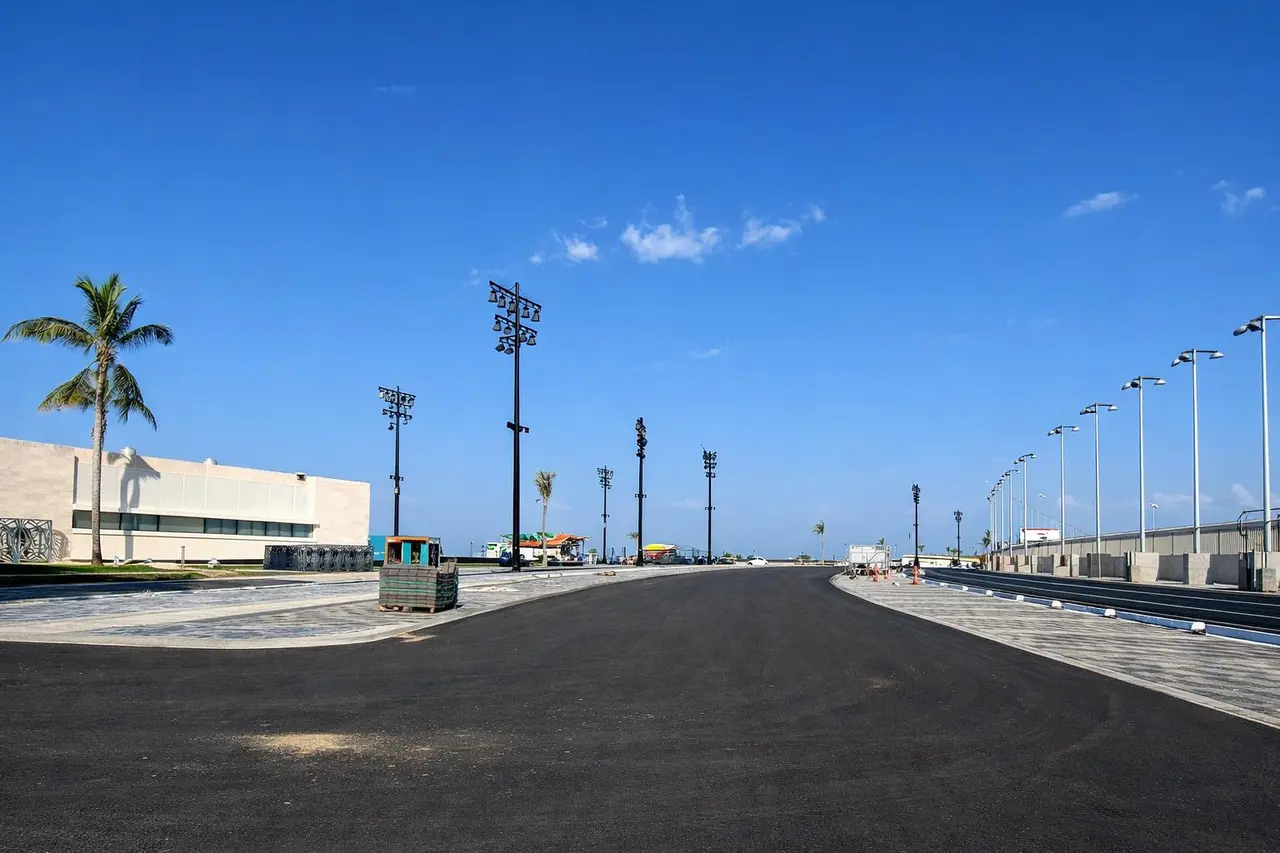 Completed APEX asphalt works