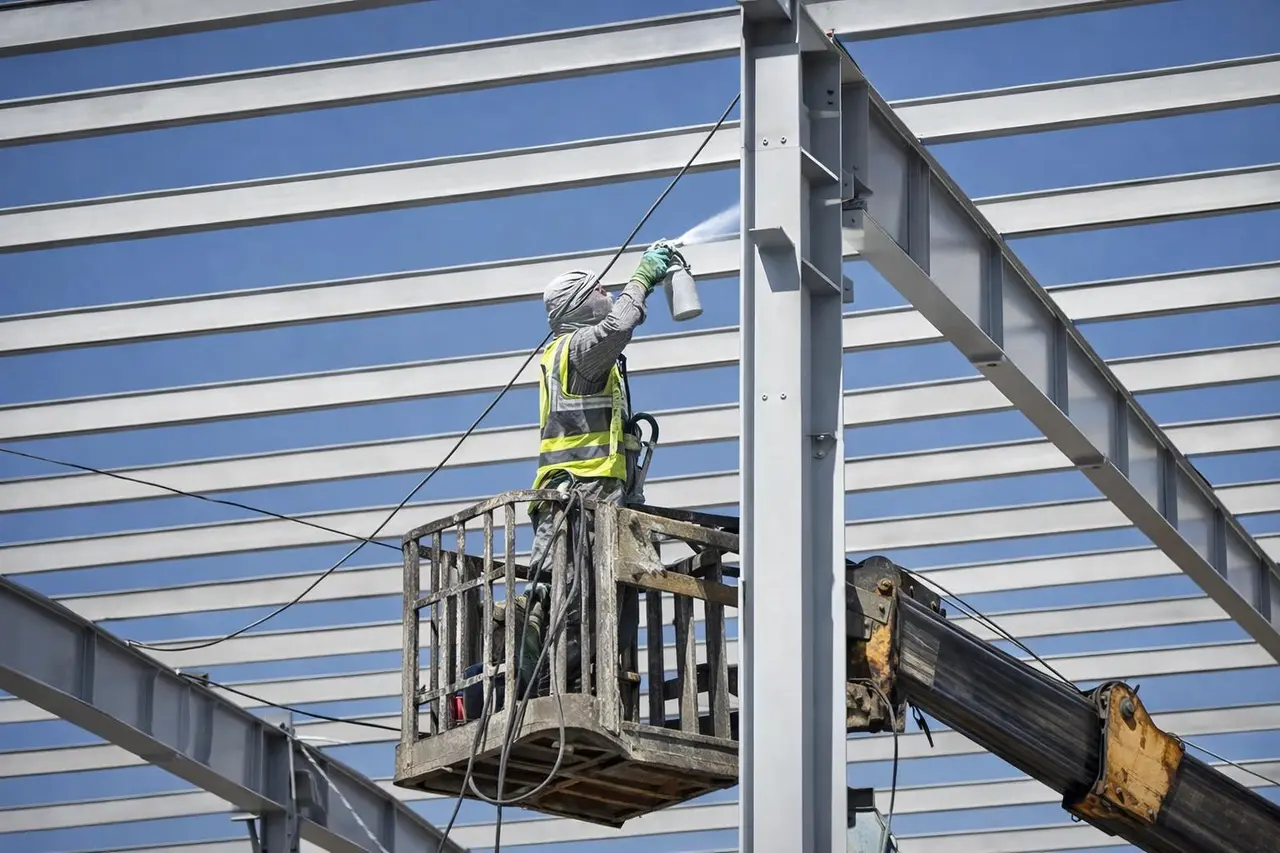 APEX structural steel installation