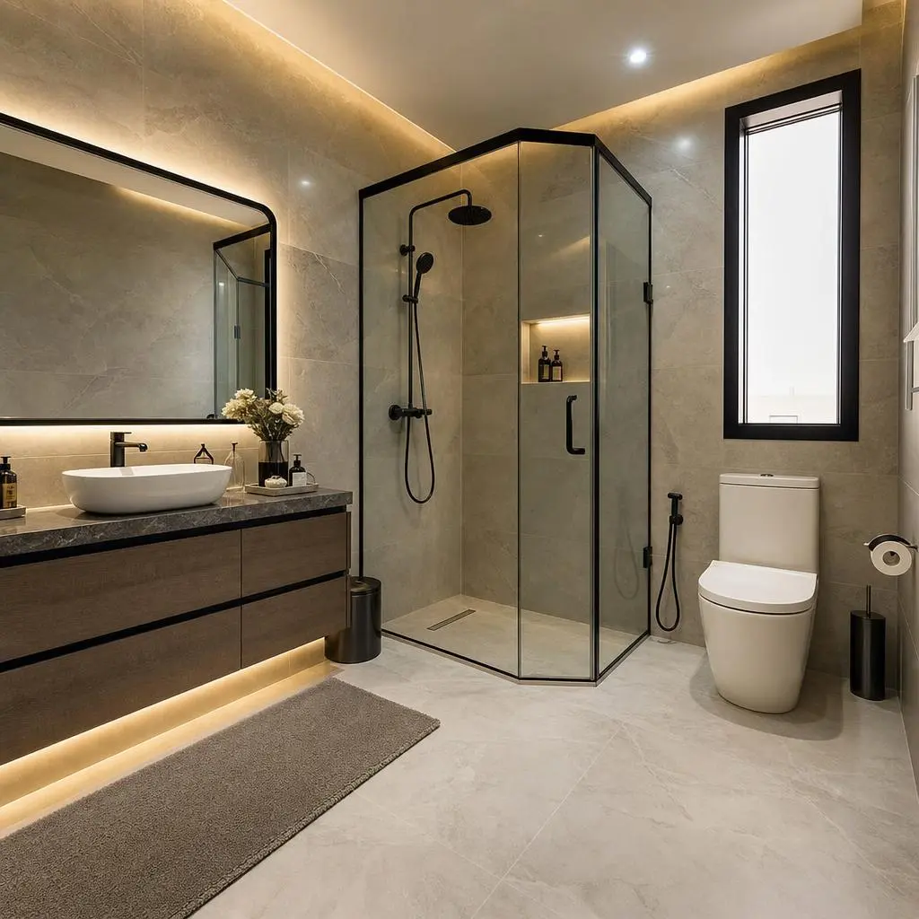 Completed APEX washroom renovation